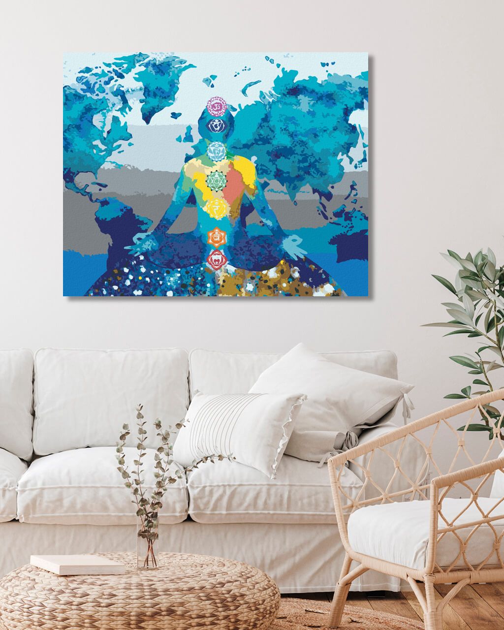 zuty Malování podle čísel - MEDITACE SPOJUJÍCÍ CELÝ SVĚT - Rozměr: 40x50 cm, Rámování: Varianta: bez rámu a bez vypnutí plátna - obrázek 7