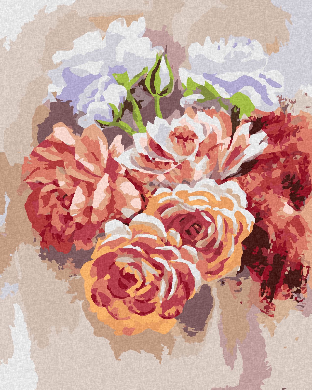 zuty Malování podle čísel - JARNÍ PIVOŇKY - Rozměr: 40x50 cm, Rámování: Varianta: vypnuté plátno na rám - obrázek 1