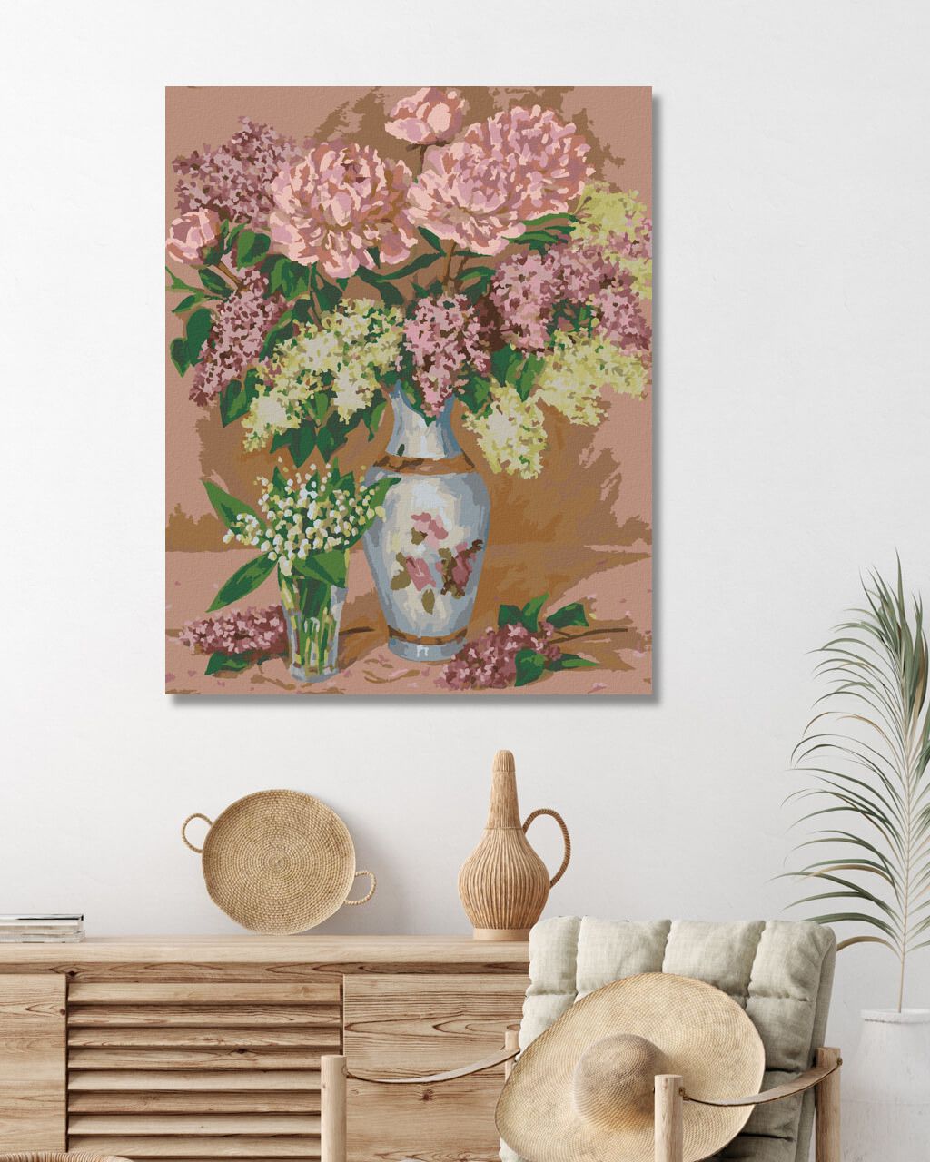 zuty Malování podle čísel - ZÁTIŠÍ S PIVOŇKAMI - Rozměr: 40x50 cm, Rámování: Varianta: bez rámu a bez vypnutí plátna - obrázek 3