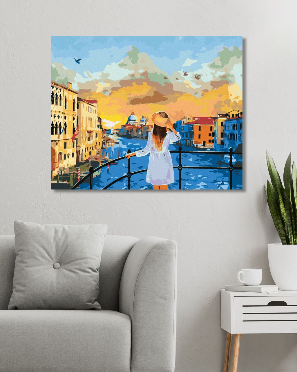 zuty Malování podle čísel - DÍVKA V BENÁTKÁCH - Rozměr: 40x50 cm, Rámování: Varianta: vypnuté plátno na rám - obrázek 4