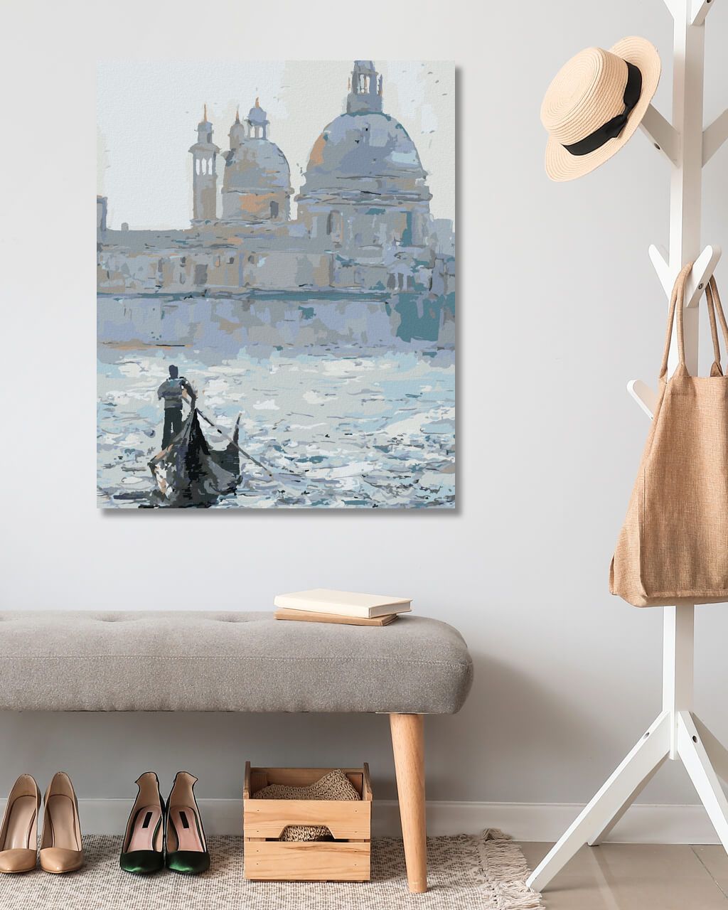 zuty Malování podle čísel - GONDOLA NA BENÁTSKÉM KANÁLU - Rozměr: 40x50 cm, Rámování: Varianta: bez rámu a bez vypnutí plátna - obrázek 5