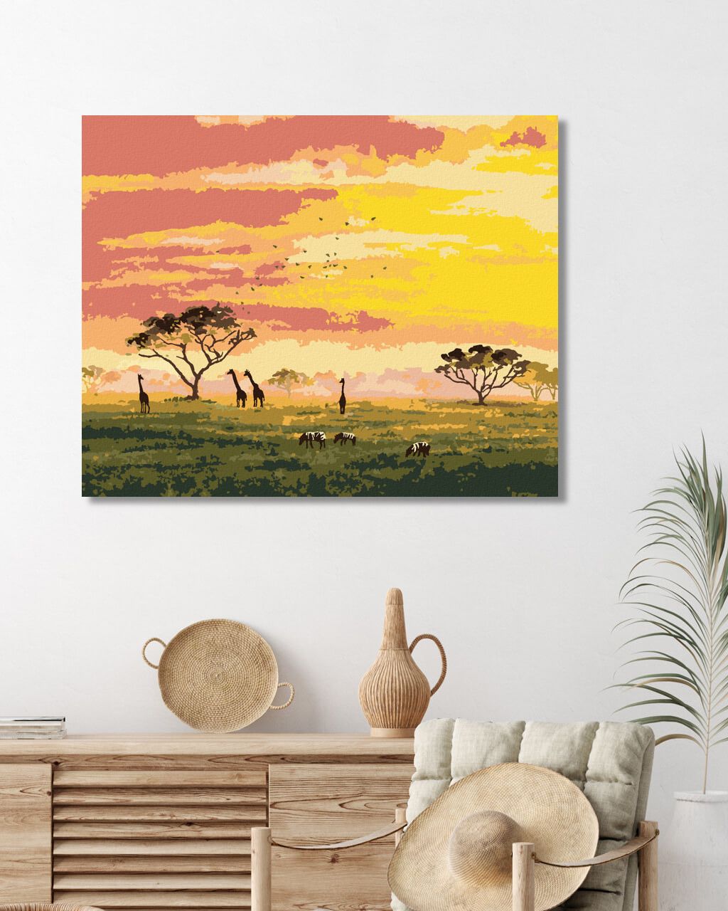 zuty Malování podle čísel - ŽIRAFY A ZEBRY - Rozměr: 40x50 cm, Rámování: Varianta: vypnuté plátno na rám - obrázek 6