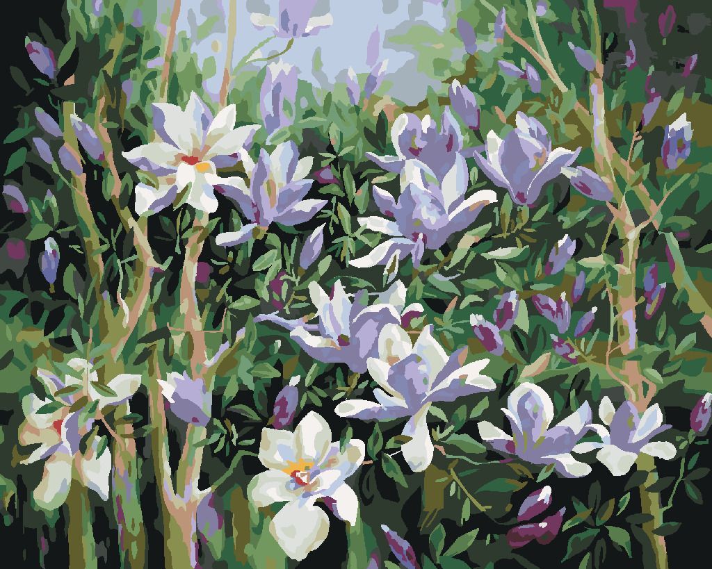 zuty Malování podle čísel - JARNÍ MAGNÓLIE - Rozměr: 40x50 cm, Rámování: Varianta: vypnuté plátno na rám - obrázek 9