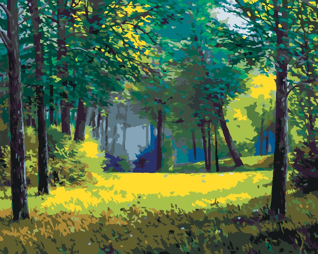 zuty Malování podle čísel - VZDUŠNÝ LES - Rozměr: 40x50 cm, Rámování: Varianta: vypnuté plátno na rám - obrázek 7