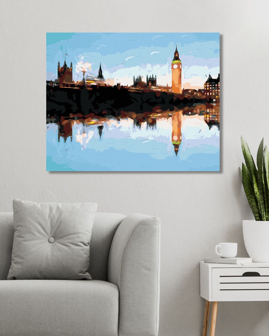 zuty Malování podle čísel - LONDÝN V ODRAZE - Rozměr: 40x50 cm, Rámování: Varianta: bez rámu a bez vypnutí plátna - obrázek 8