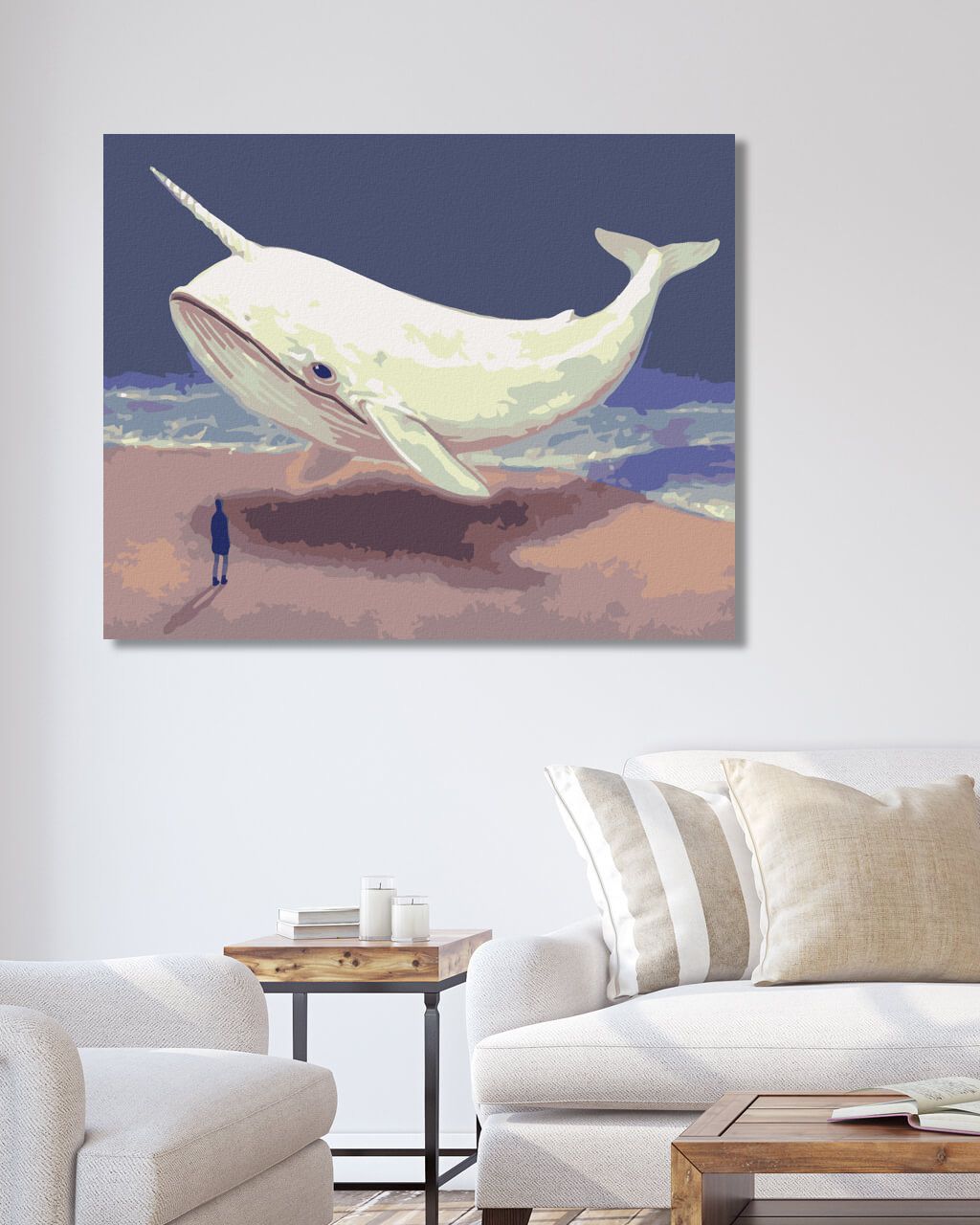 zuty Malování podle čísel - FANTASY VELRYBA - Rozměr: 40x50 cm, Rámování: Varianta: bez rámu a bez vypnutí plátna - obrázek 9