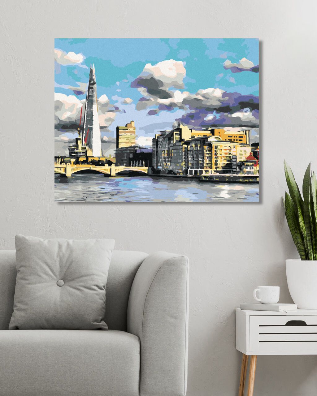 zuty Malování podle čísel - LONDÝN NA DLANI - Rozměr: 40x50 cm, Rámování: Varianta: vypnuté plátno na rám - obrázek 6