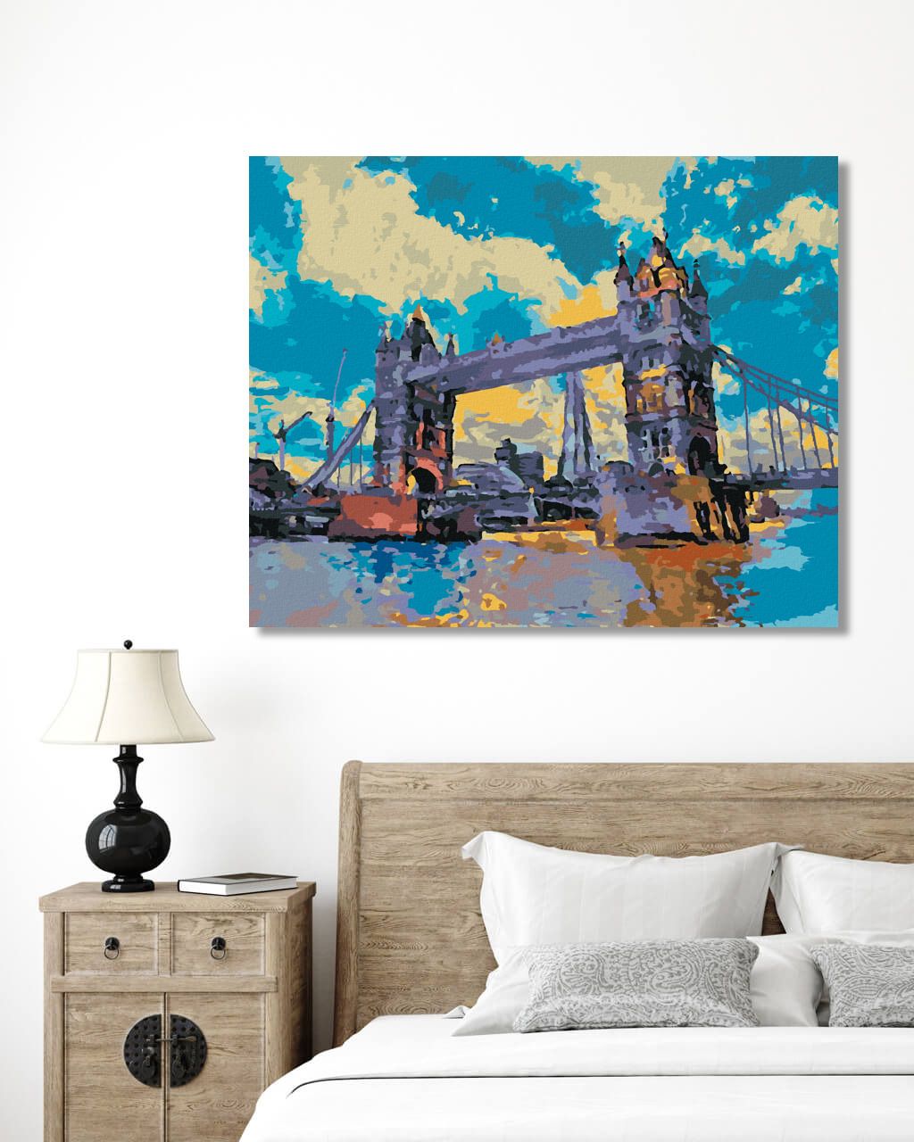 zuty Malování podle čísel - TOWER BRIDGE V LONDÝNĚ - Rozměr: 40x50 cm, Rámování: Varianta: bez rámu a bez vypnutí plátna - obrázek 3