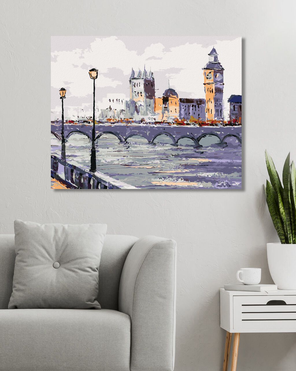 zuty Malování podle čísel - POHLED NA LONDÝN - Rozměr: 40x50 cm, Rámování: Varianta: vypnuté plátno na rám - obrázek 10