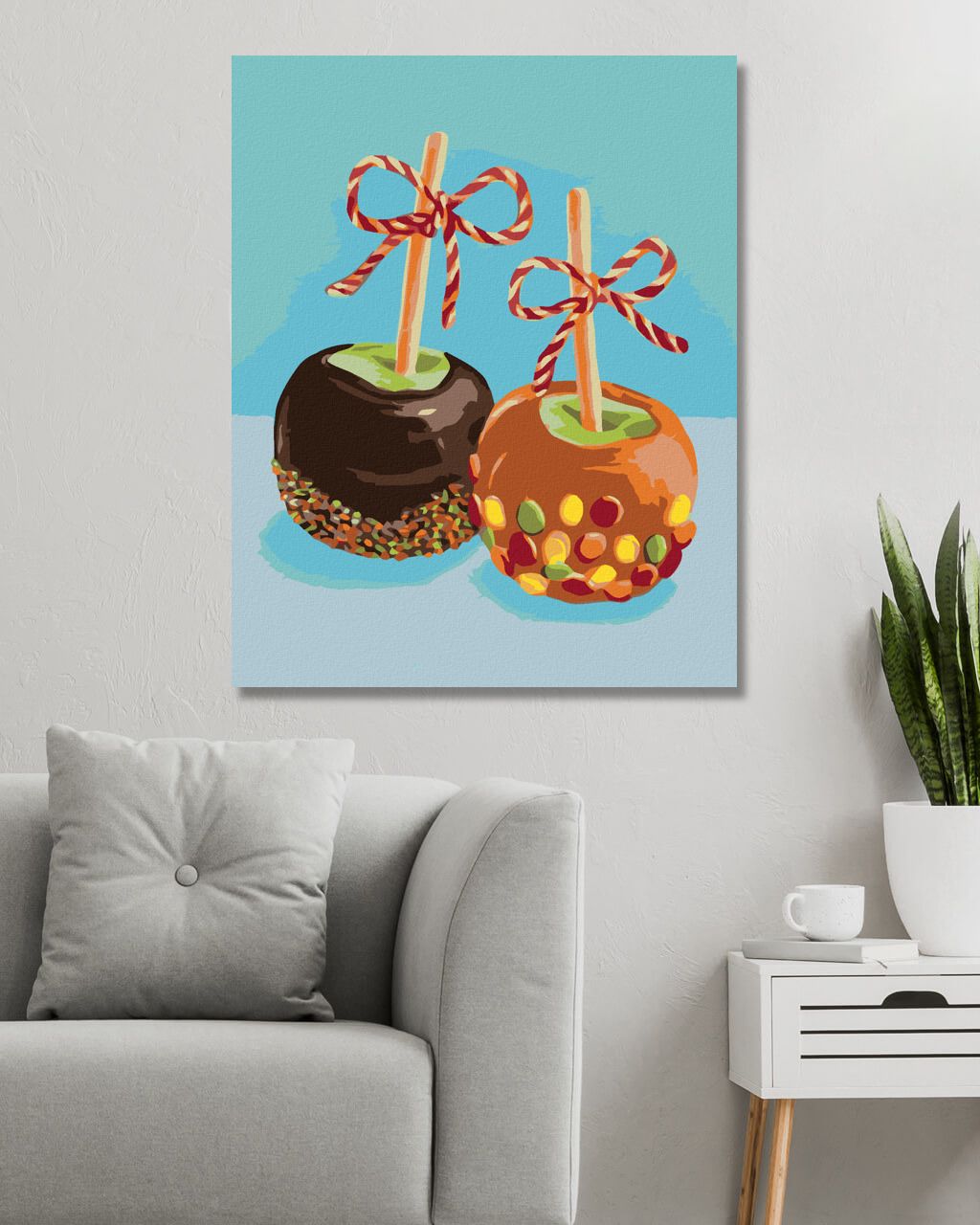zuty Malování podle čísel - JABLKO V ČOKOLÁDĚ A KARAMELU (MYROSLAVA VOLOSCHUK) - Rozměr: 40x50 cm, Rámování: Varianta: bez rámu a bez vypnutí plátna - obrázek 9
