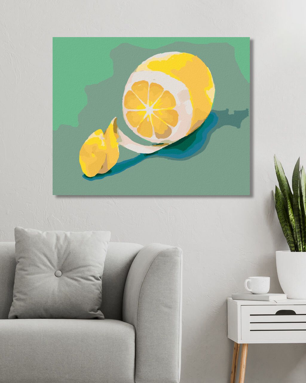 zuty Malování podle čísel - CITRÓN 2 (MYROSLAVA VOLOSCHUK) - Rozměr: 40x50 cm, Rámování: Varianta: bez rámu a bez vypnutí plátna - obrázek 2