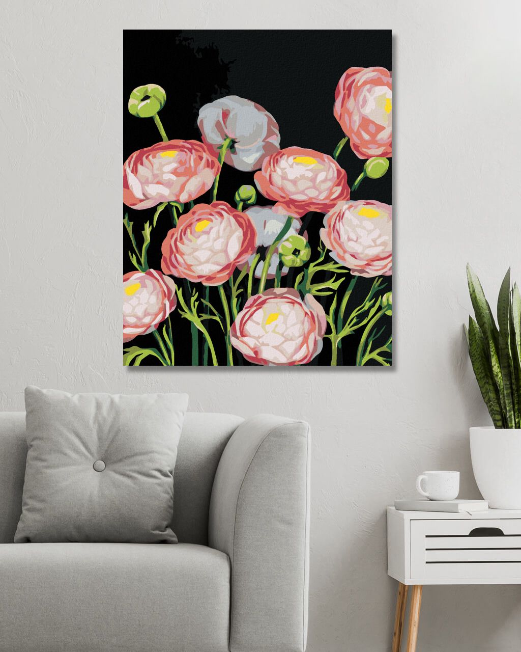 zuty Malování podle čísel - PIVOŇKY (MYROSLAVA VOLOSCHUK) - Rozměr: 40x50 cm, Rámování: Varianta: bez rámu a bez vypnutí plátna - obrázek 2