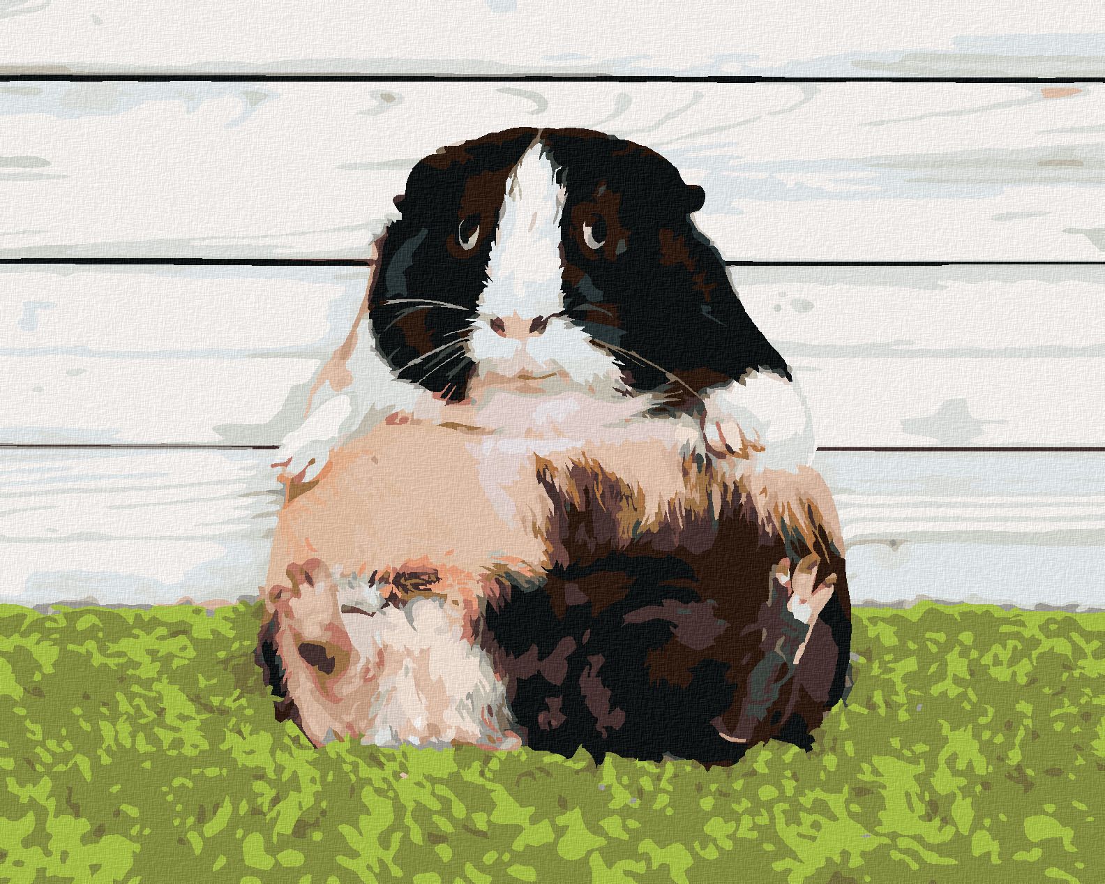 zuty Malování podle čísel - LÍNÉ MORČE - Rozměr: 40x50 cm, Rámování: Varianta: bez rámu a bez vypnutí plátna - obrázek 1