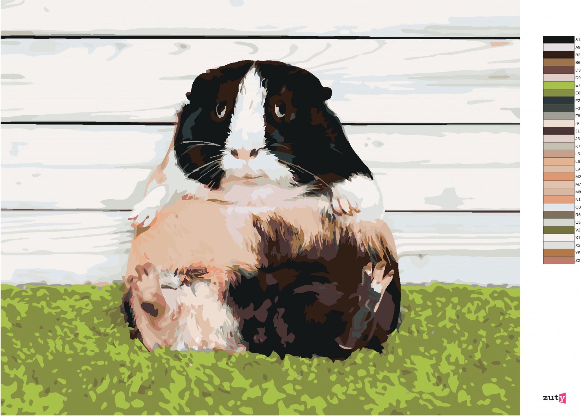 zuty Malování podle čísel - LÍNÉ MORČE - Rozměr: 40x50 cm, Rámování: Varianta: bez rámu a bez vypnutí plátna - obrázek 7
