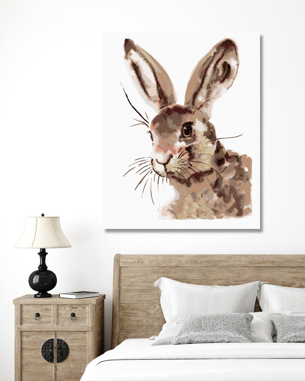 zuty Malování podle čísel - ROZTOMILÝ KRÁLÍK - Rozměr: 40x50 cm, Rámování: Varianta: vypnuté plátno na rám - obrázek 5