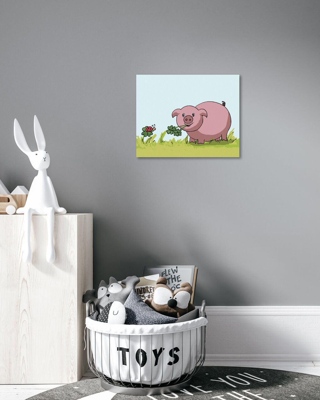 zuty Malování podle čísel - BERUŠKA S PRASÁTKEM - Rozměr: 40x50 cm, Rámování: Varianta: bez rámu a bez vypnutí plátna - obrázek 7