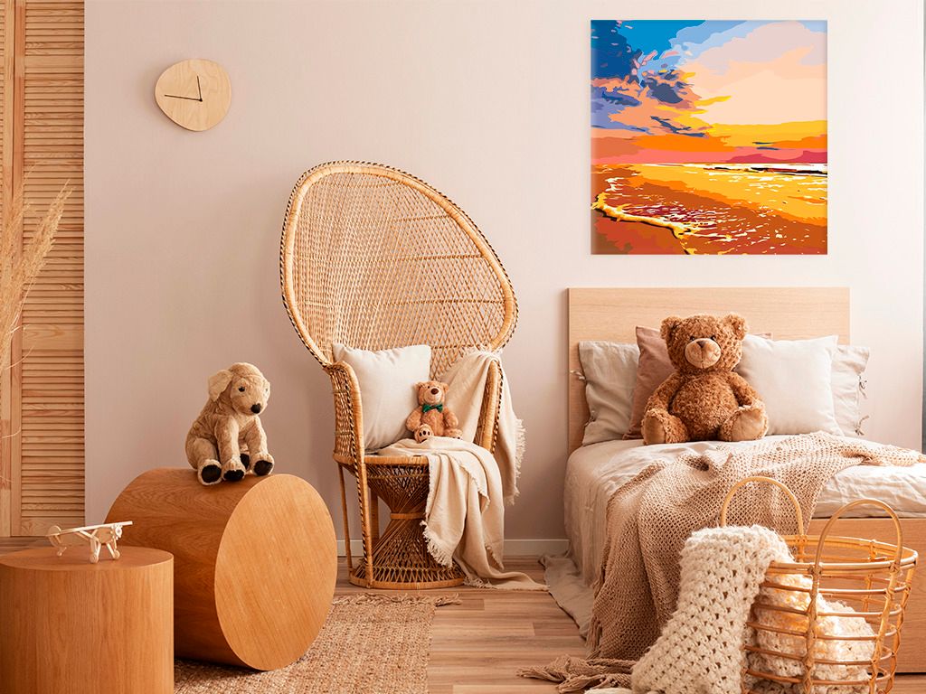 zuty Malování podle čísel - ZÁPAD SLUNCE NA PLÁŽI - Rozměr: 40x50 cm, Rámování: Varianta: bez rámu a bez vypnutí plátna - obrázek 6