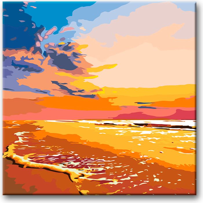 zuty Malování podle čísel - ZÁPAD SLUNCE NA PLÁŽI - Rozměr: 40x50 cm, Rámování: Varianta: bez rámu a bez vypnutí plátna - obrázek 13