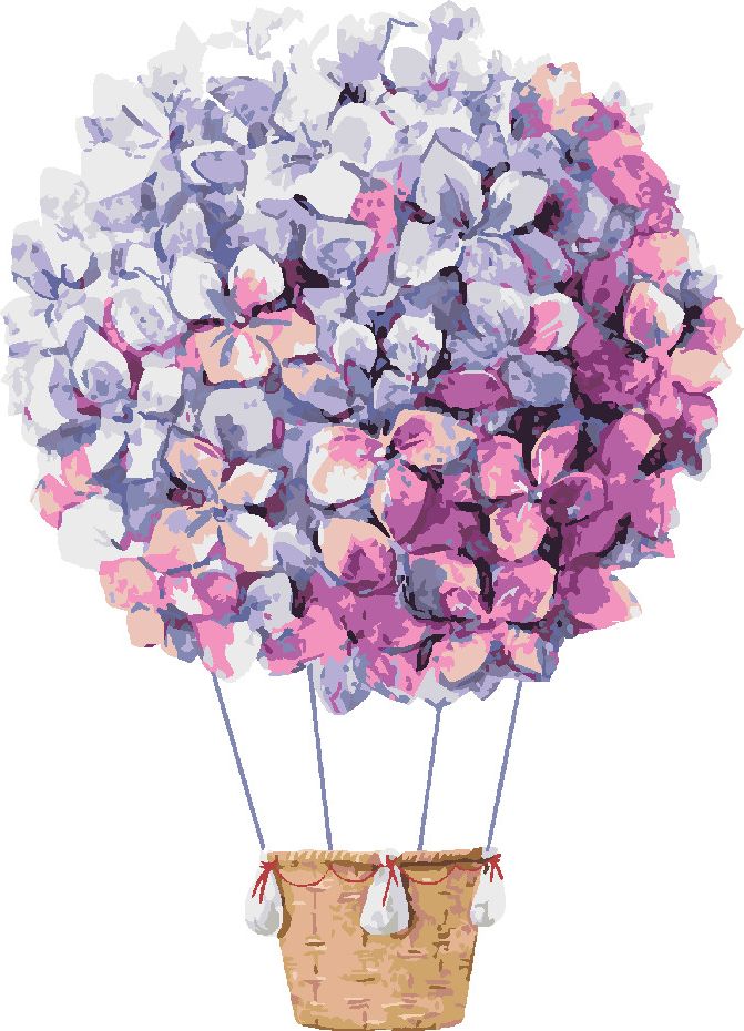 zuty Malování podle čísel - ŠEŘÍKOVÝ BALÓN - Rozměr: 40x50 cm, Rámování: Varianta: vypnuté plátno na rám - obrázek 4