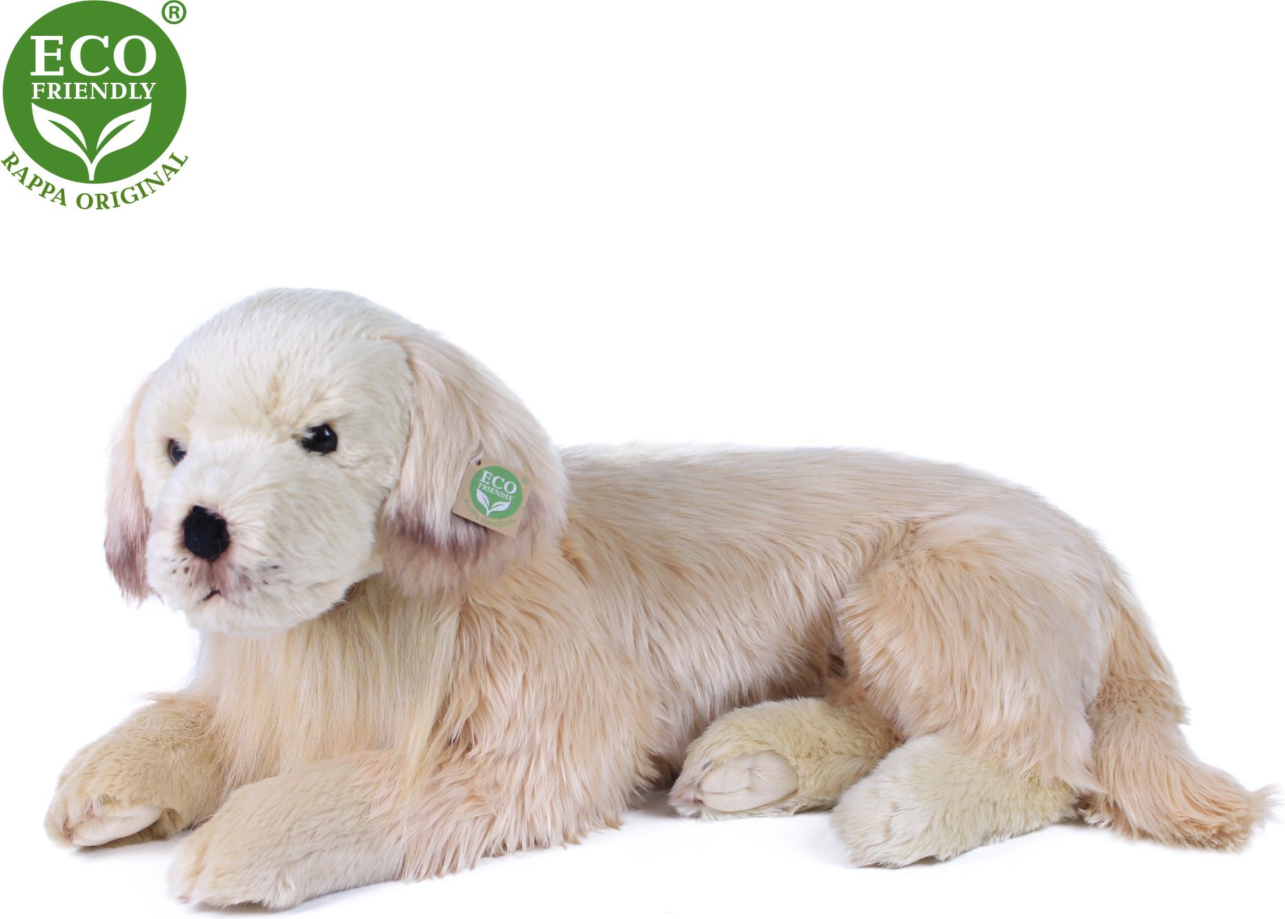 RAPPA Velký plyšový pes zlatý retrívr 53 cm ECO-FRIENDLY - obrázek 2