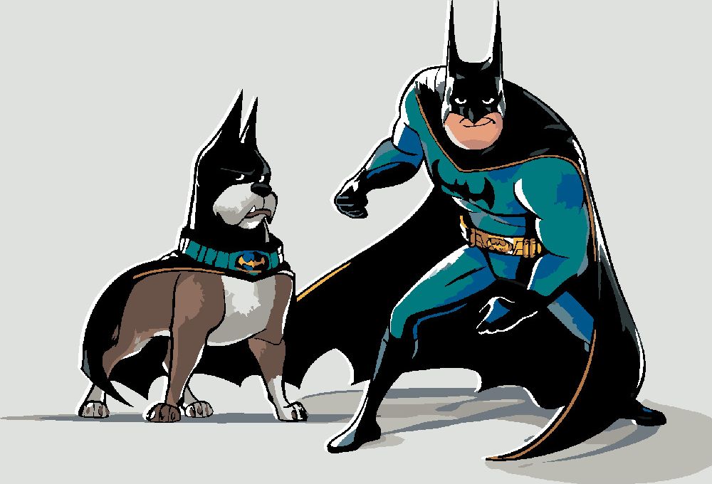 zuty Malování podle čísel - BATMANŮV NEJLEPŠÍ PŘÍTEL (DC LIGA SUPERMAZLÍČKŮ) - Rozměr: 40x50 cm, Rámování: Varianta: vypnuté plátno na rám - obrázek 10