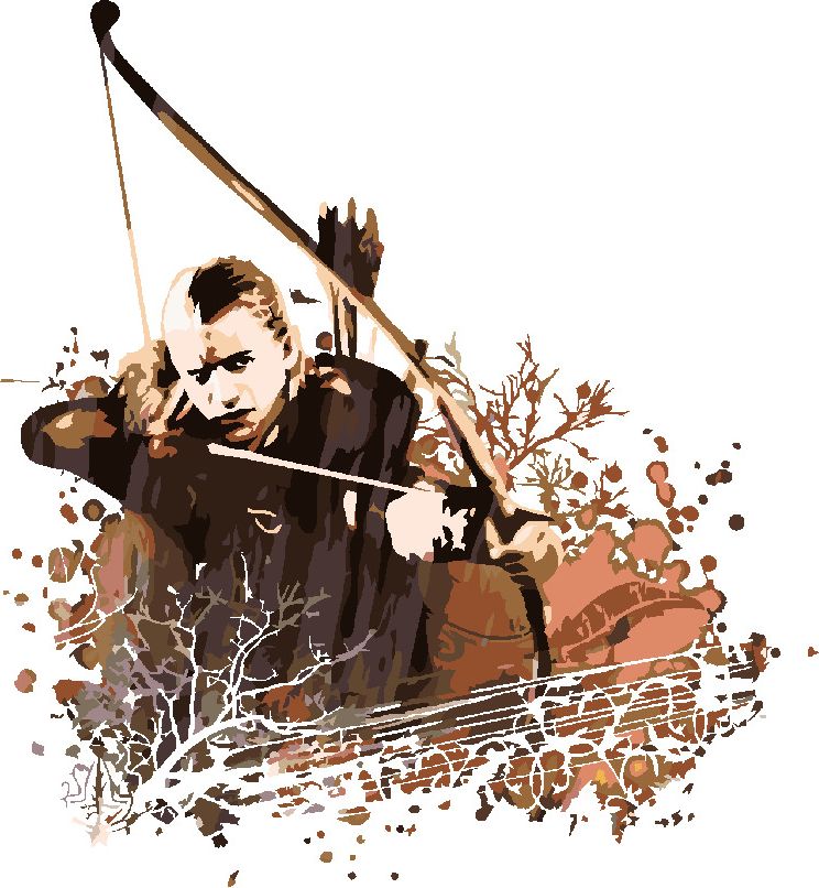 zuty Malování podle čísel - MALOVANÝ LEGOLAS (PÁN PRSTENŮ) - Rozměr: 40x50 cm, Rámování: Varianta: vypnuté plátno na rám - obrázek 8