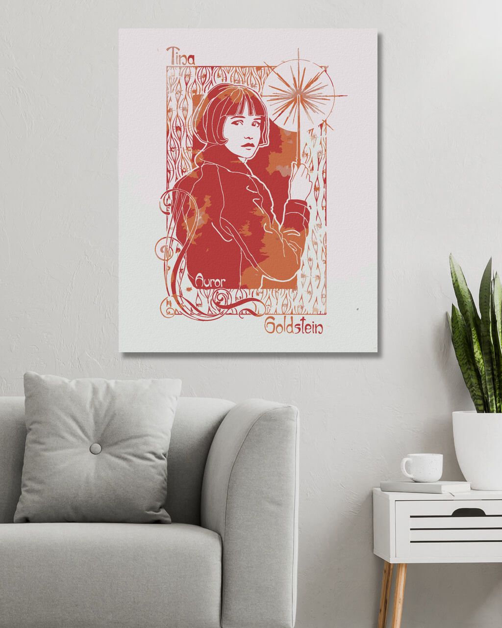 zuty Malování podle čísel - SECESNÍ TINA GOLDSTEIN (FANTASTICKÁ ZVÍŘATA) - Rozměr: 40x50 cm, Rámování: Varianta: bez rámu a bez vypnutí plátna - obrázek 6