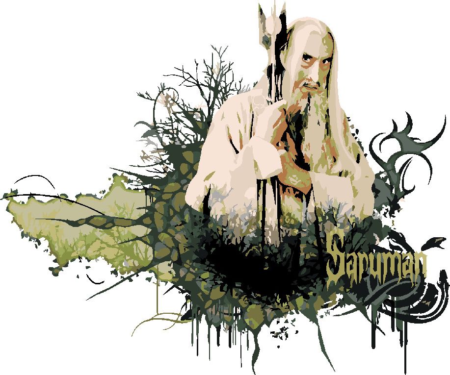 zuty Malování podle čísel - MALOVANÝ SARUMAN (PÁN PRSTENŮ) - Rozměr: 40x50 cm, Rámování: Varianta: bez rámu a bez vypnutí plátna - obrázek 5