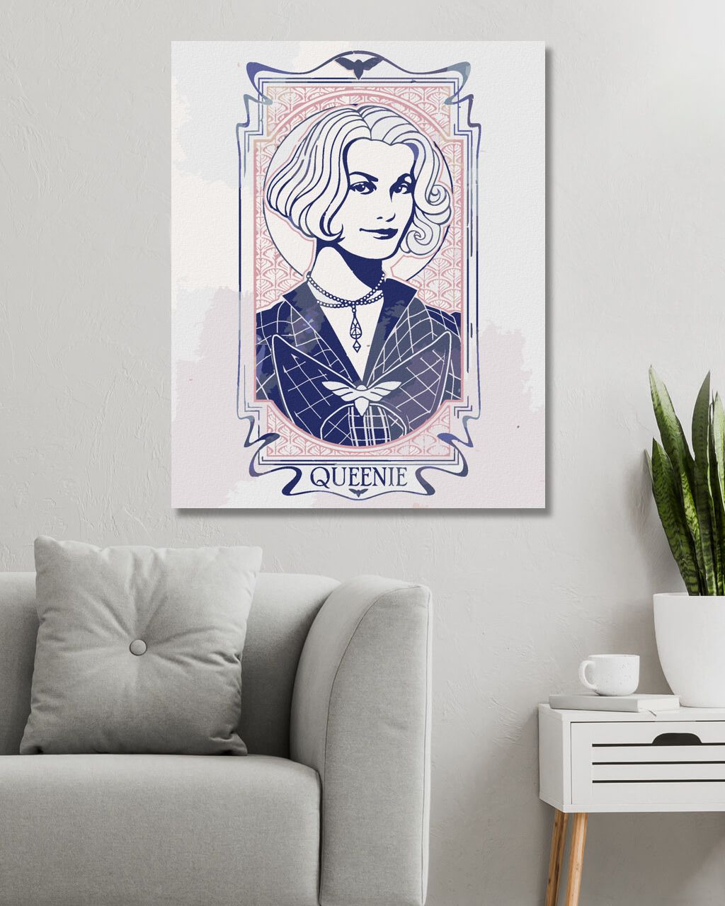 zuty Malování podle čísel - SECESNÍ QUEENIE (FANTASTICKÁ ZVÍŘATA) - Rozměr: 40x50 cm, Rámování: Varianta: vypnuté plátno na rám - obrázek 3