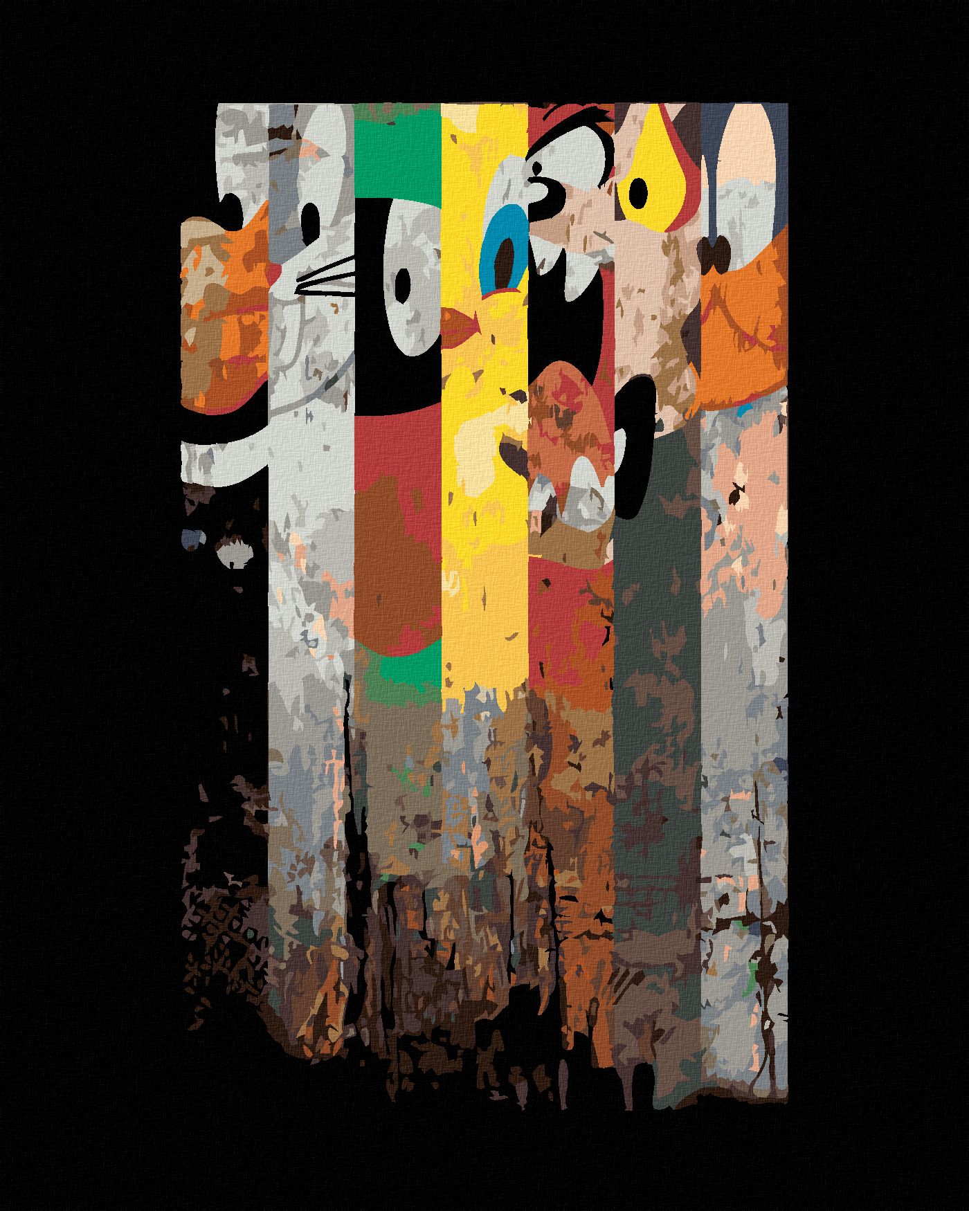 zuty Malování podle čísel - LOONEY TUNES - Rozměr: 40x50 cm, Rámování: Varianta: bez rámu a bez vypnutí plátna - obrázek 1
