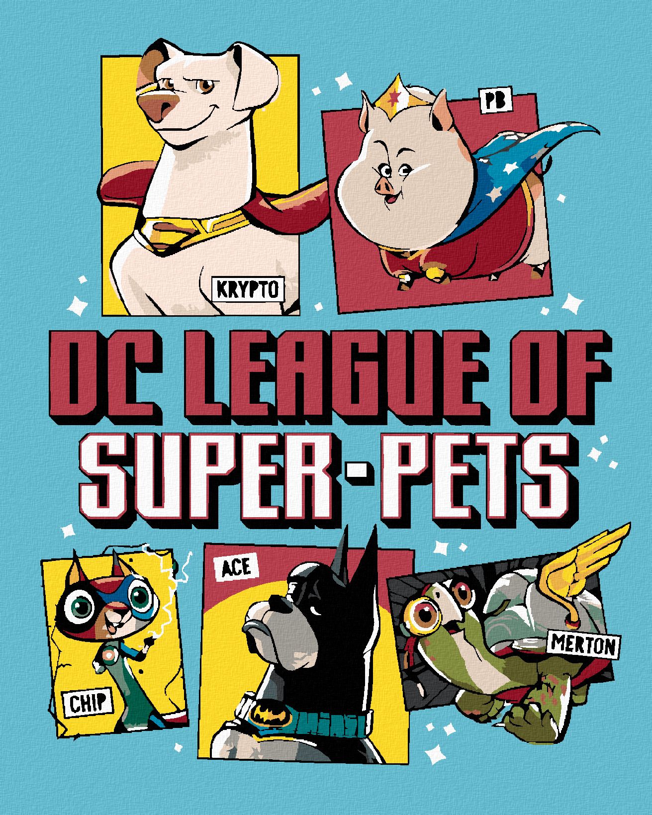 zuty Malování podle čísel - DC LIGA SUPERMAZLÍČKŮ PLAKÁT II - Rozměr: 40x50 cm, Rámování: Varianta: vypnuté plátno na rám - obrázek 1