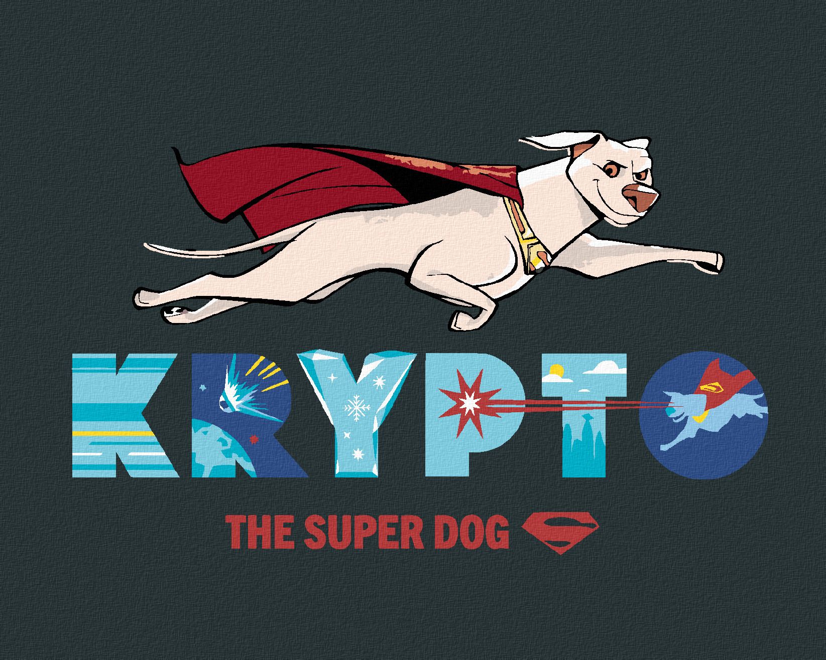 zuty Malování podle čísel - KRYPTO THE SUPERDOG (DC LIGA SUPERMAZLÍČKŮ) - Rozměr: 40x50 cm, Rámování: Varianta: bez rámu a bez vypnutí plátna - obrázek 1