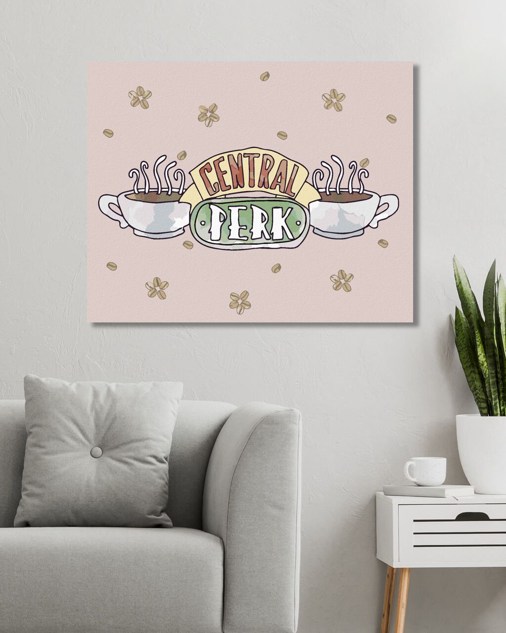 zuty Malování podle čísel - CENTRAL PERK A KÁVOVÉ BOBY (PŘÁTELÉ) - Rozměr: 40x50 cm, Rámování: Varianta: vypnuté plátno na rám - obrázek 7
