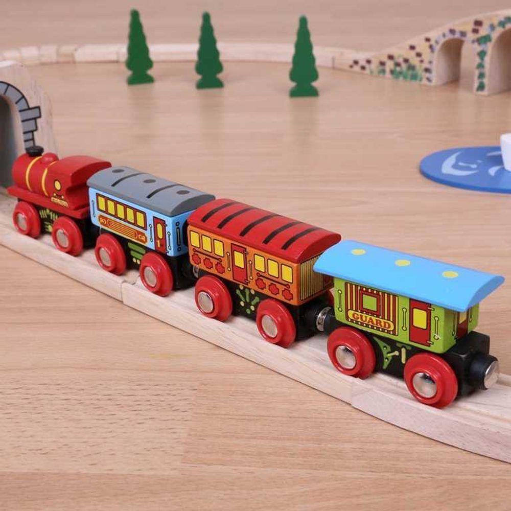 Bigjigs Rail Osobní vlak + 3 koleje - obrázek 3