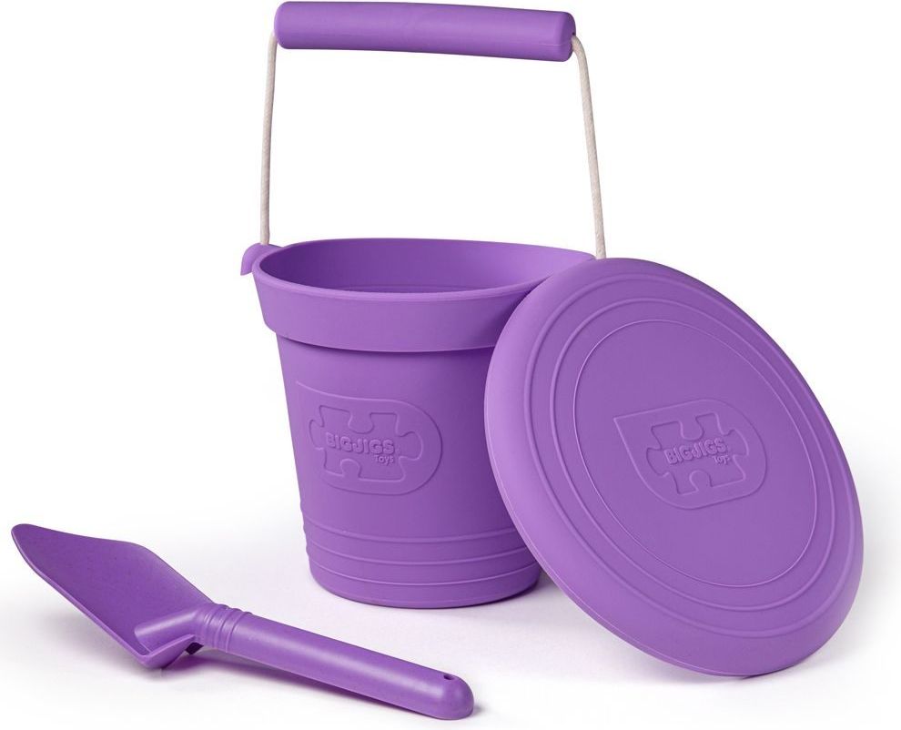 Bigjigs Toys Plážový kyblíček fialový - obrázek 4