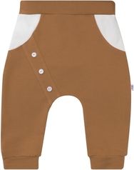 Kojenecké tepláčky bavlna - THE BEST hořčicové - vel.80 - obrázek 1