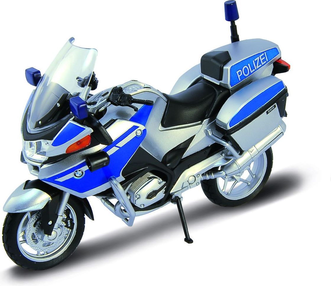 Welly Motocykl BMW R1200RT Police 1:18 modrý - obrázek 1