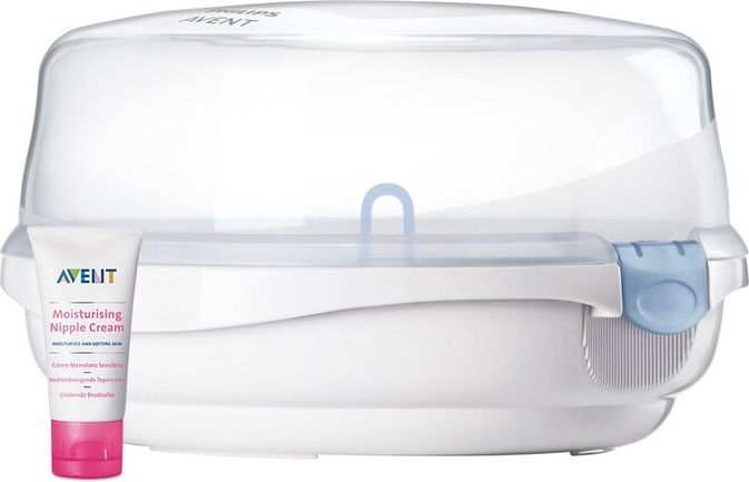 Philips AVENT Sterilizátor parný do mikrovlnky + Krém na bradavky 30 ml - obrázek 1