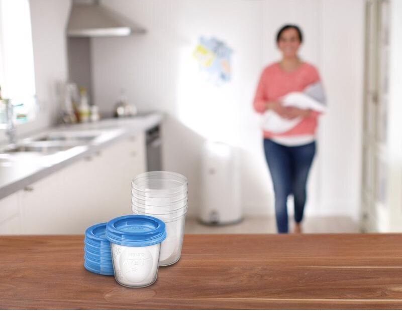 Philips AVENT Krém na bradavky 30 ml + VIA pohárky s víčkem 180 ml, 5 ks - obrázek 5