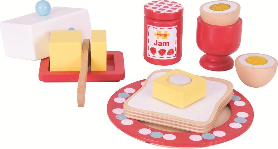 Bigjigs Toys- Dřevěné hračky - Set snídaně - obrázek 5