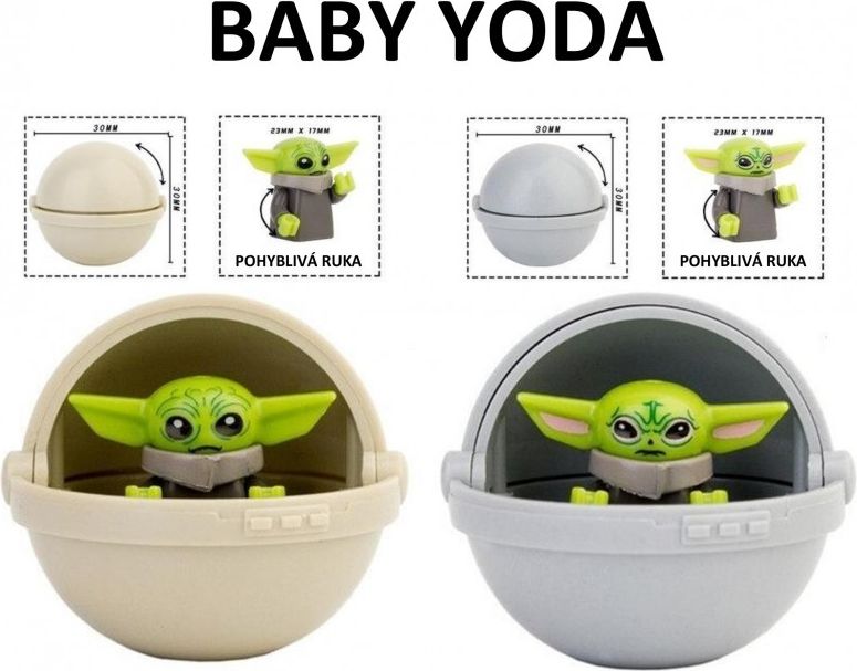 Set 2 ks Figurka BABY YODA Star Wars - obrázek 1