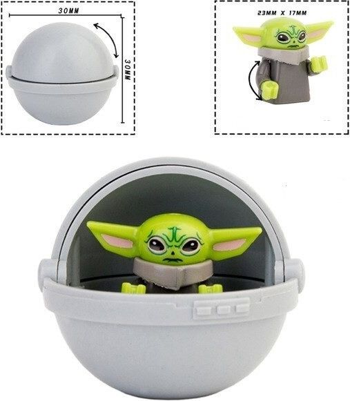 Set 2 ks Figurka BABY YODA Star Wars - obrázek 2