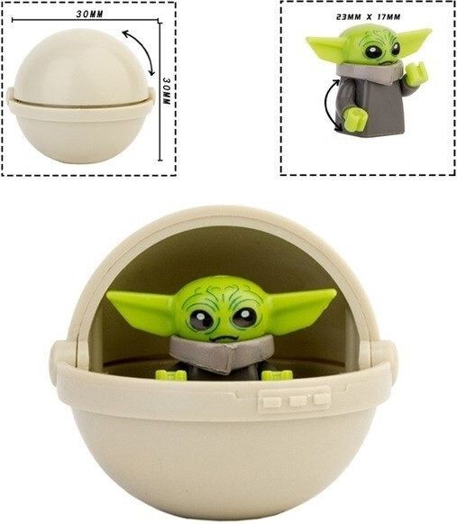 Set 2 ks Figurka BABY YODA Star Wars - obrázek 3