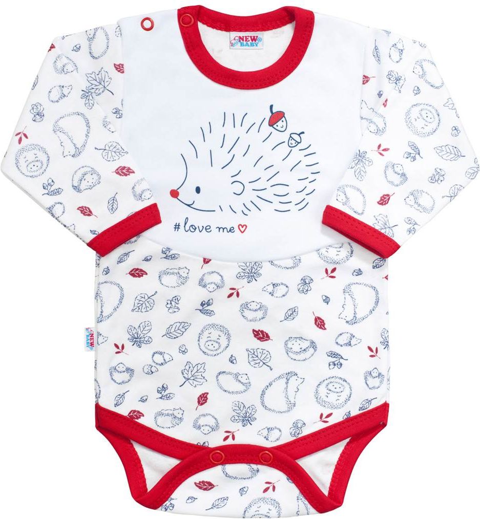 Kojenecká bavlněná souprava New Baby Hedgehog modrá - 68 (4-6m) - obrázek 4