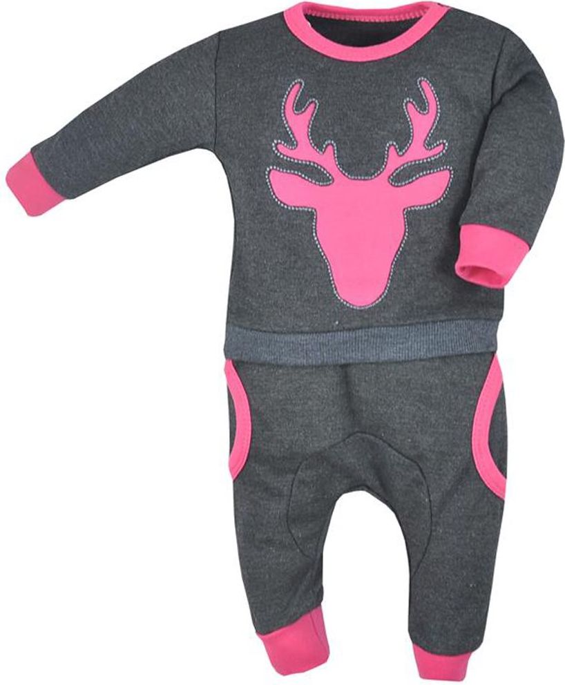 Kojenecké tepláčky a mikinka Koala Deer šedé&nbsp;-&nbsp;74 (6-9m) - obrázek 1
