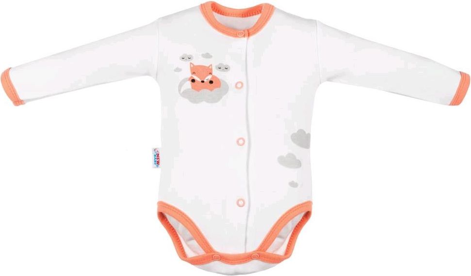 Kojenecké celorozepínací body New Baby Liška lososová&nbsp;-&nbsp;56 (0-3m) - obrázek 1