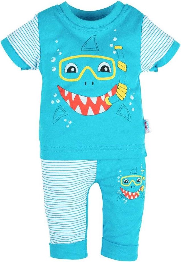Kojenecké tričko s krátkým rukávem a tepláčky New Baby Shark&nbsp;-&nbsp;68 (4-6m) - obrázek 1