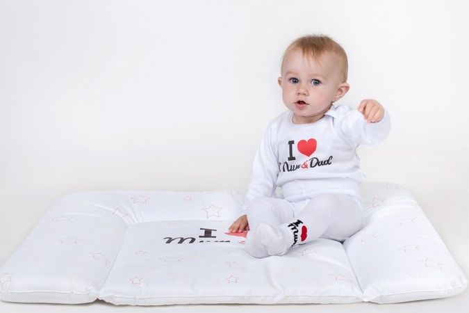 Body s potiskem New Baby I Love Mum and Dad - 68 (4-6m) - obrázek 3