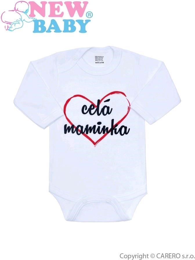Body s potiskem New Baby celá maminka - 80 (9-12m) - obrázek 1