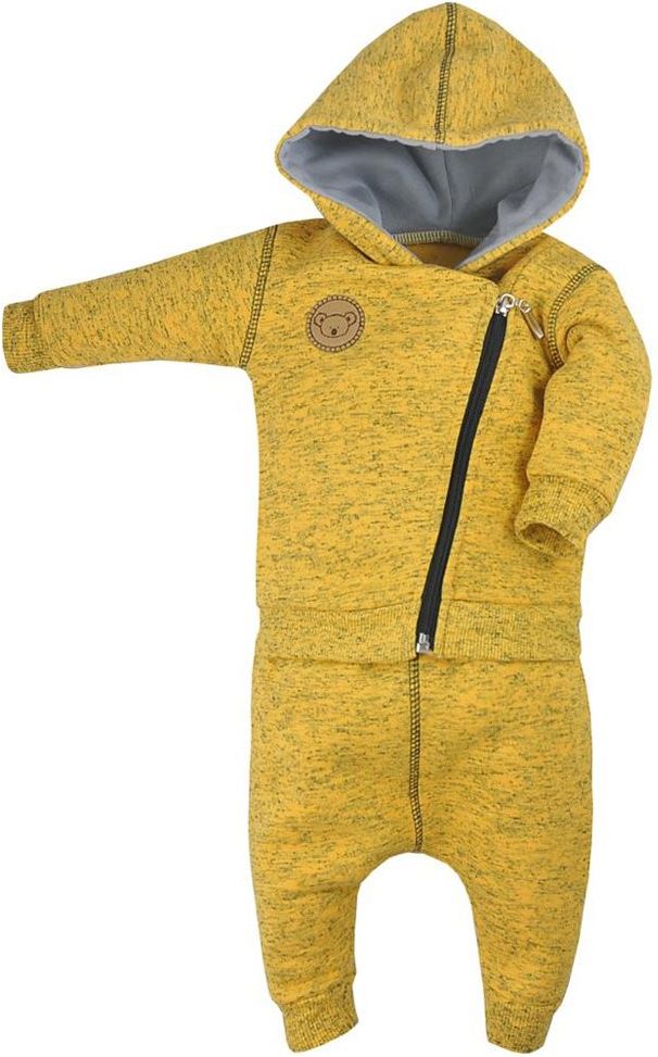 Kojenecké tepláčky a mikinka Koala Koala melírovaná žlutá 80 (9-12m) - obrázek 1